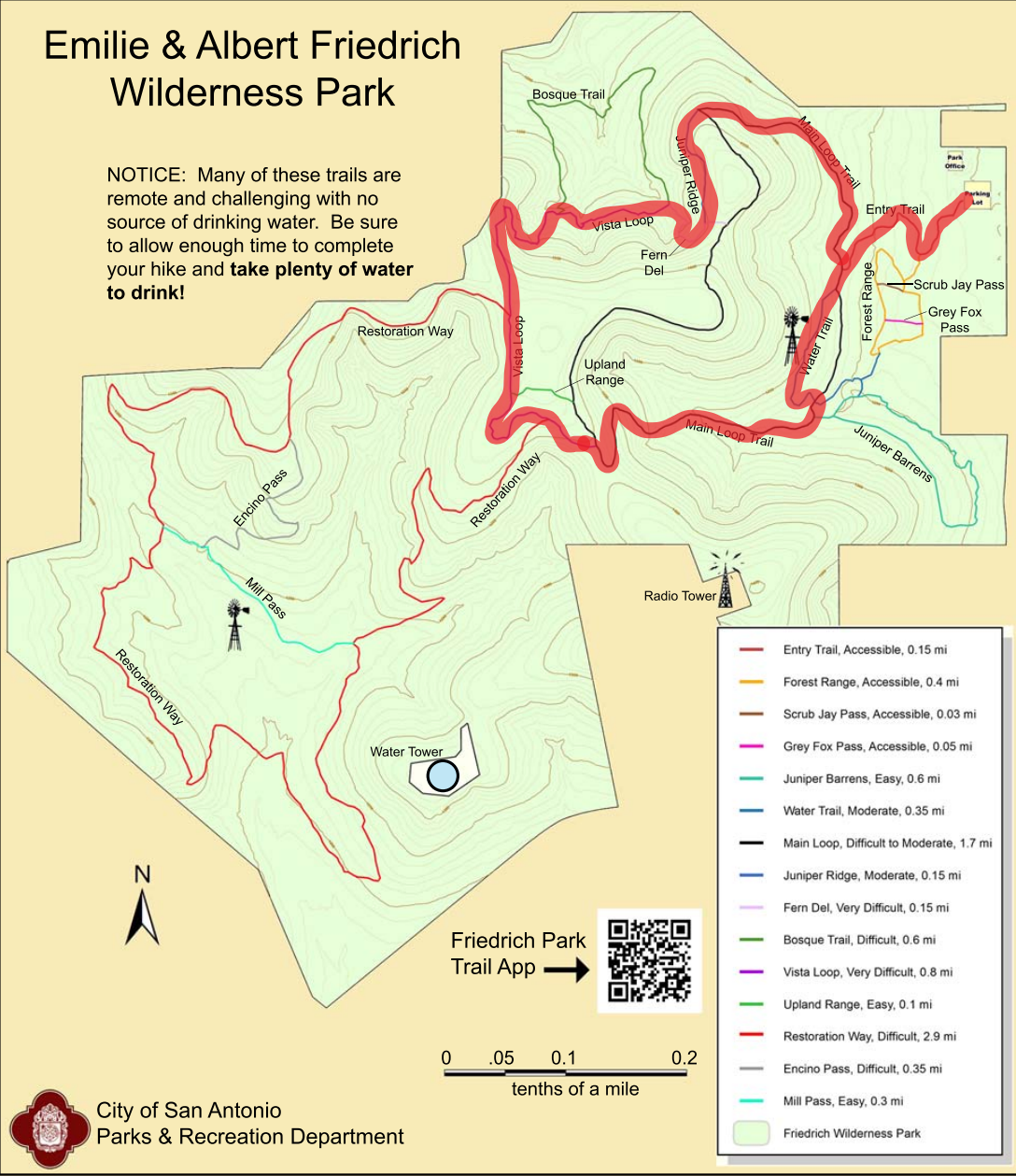 Friedrich Wilderness Park Map Friedrich Wilderness Park